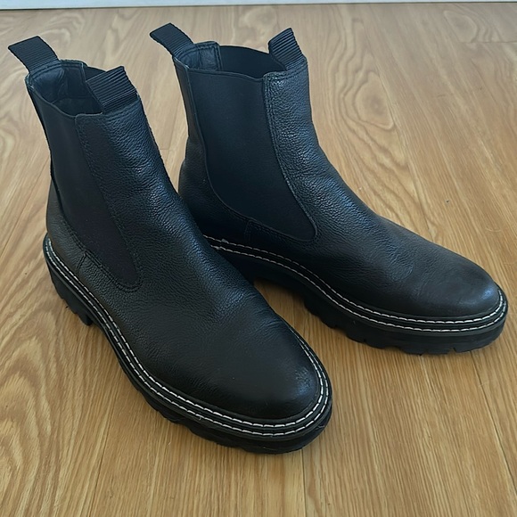 Dolce Vita Moana H2O Boots Black Leather, Size US 7.5 - Picture 3 of 6